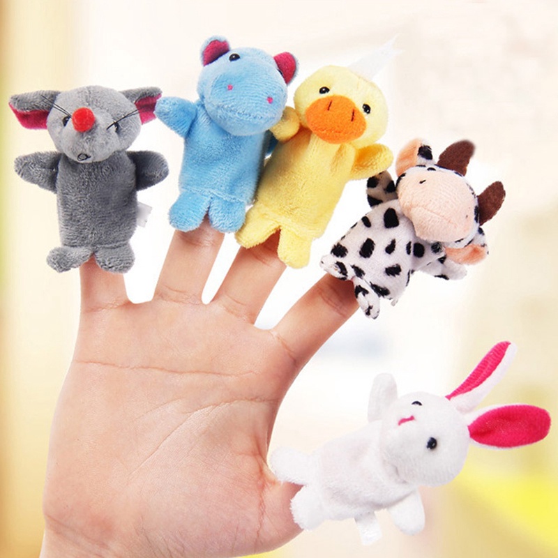 10pcs-cartoon-animal-finger-puppet-baby-plush-toys-children-kids-baby-doll-soft-toys