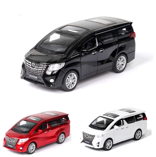 1:32 TOYOTA ALPHARD รถหล่อโลหะผสมรุ่นรถเสียงและแสงดึงกลับรถโมเดลรถของเล่น Diecast Vehicles Car Model