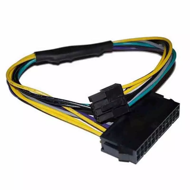 ภาพหน้าปกสินค้าATX 24Pin เมนบอร์ด 8Pin ชายสำหรับ DELL Optiplex 3020 7020 9020 T1700 Server Adapter สายไฟ 30 ซม. จากร้าน khunsua บน Shopee