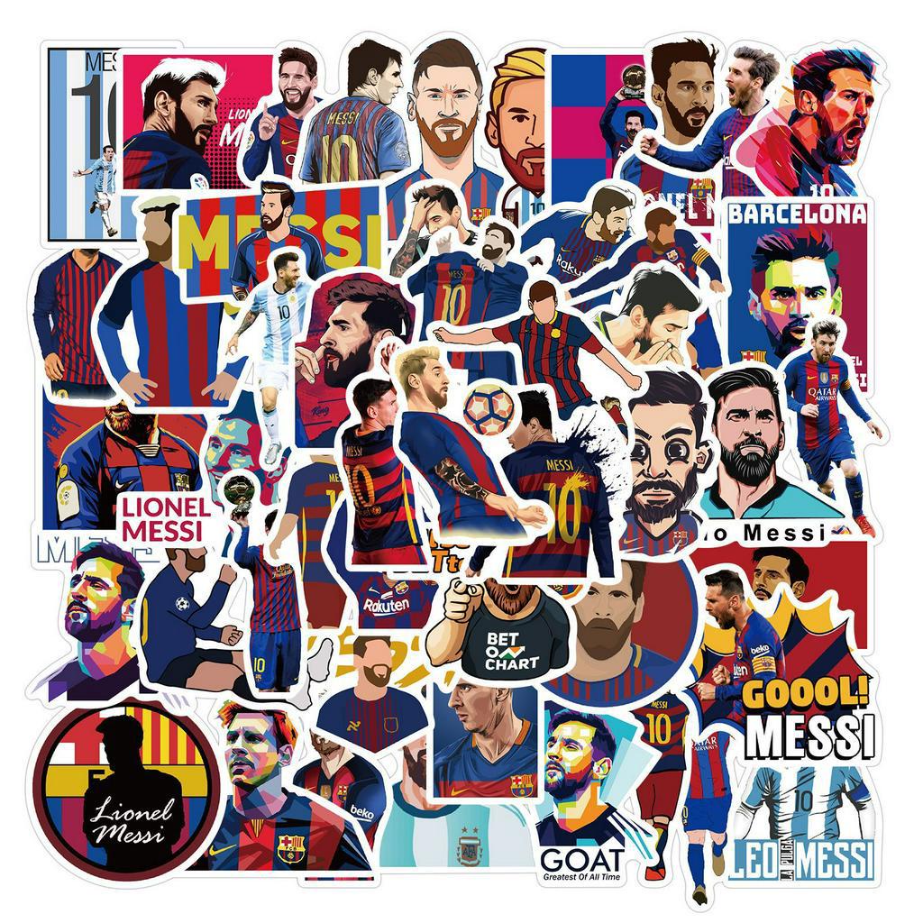 ภาพหน้าปกสินค้าพร้อมส่ง Messi เมสซิ FOOTBALL Neymar เนย์มาร์ Ronaldo worldcup sticker สติกเกอร์กันน้ำรูปแบบที่แตกต่างกัน 50ชิ้น จากร้าน valleybkk บน Shopee