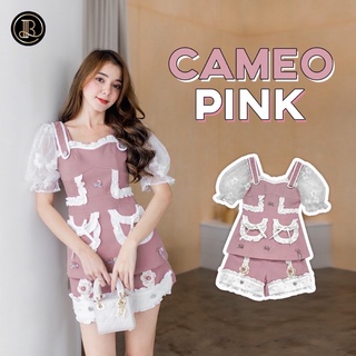 #V76 CAMEO PINK : BLT BRAND : เซ็ตกางเกงขาสั้นสีชมพู