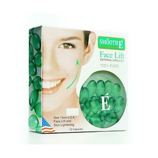 SMOOTH E FACE LIFT EXTERNAL CAPSULES สมูท อี เฟซลิฟ เอกเทอนอล (3,12 แคปซูล) ของแท้100% ล็อตใหม่สุด