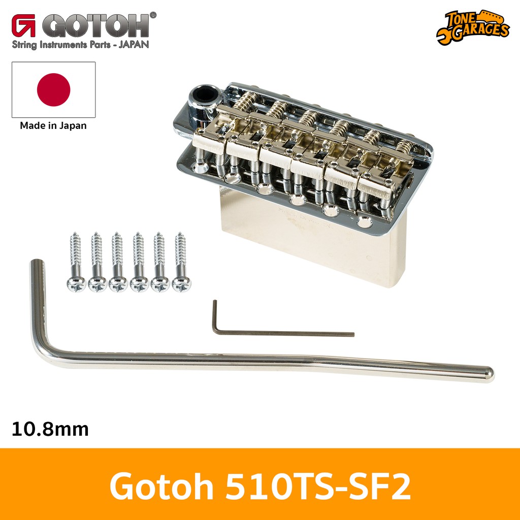 ภาพหน้าปกสินค้าGotoh 510TS-SF2 6 Hole 10.8mm Tremolo ชุดคันโยก 6 รู แซดเดิ้ลเหล็กพับ Made in Japan