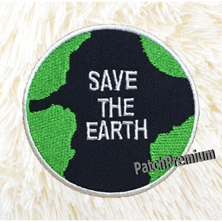 Save the Earth - ตัวรีด (Size M) ตัวรีดติดเสื้อ