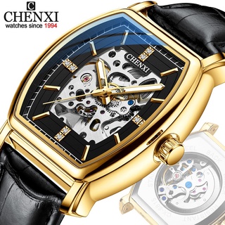 Chenxi นาฬิกาข้อมืออัตโนมัติ กันน้ํา สีทอง หรูหรา สไตล์นักธุรกิจ สําหรับผู้ชาย