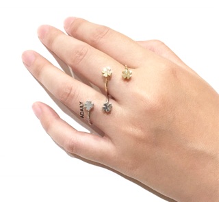 แหวนใบโคลเวอร์ [พร้อมส่ง] Clover ring "