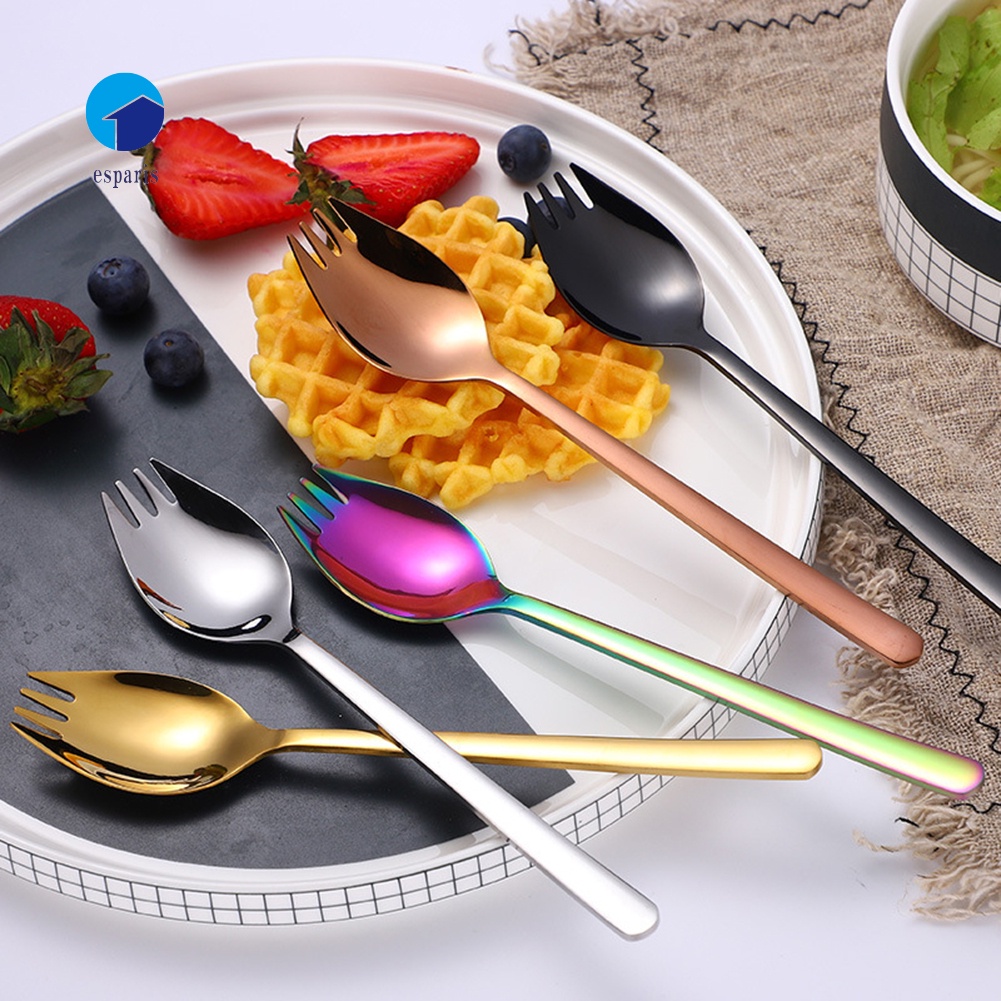 us-2-in-1-ช้อนส้อม-อเนกประสงค์-สําหรับห้องครัว-ร้านอาหาร-สลัด-ก๋วยเตี๋ยว-ผลไม้