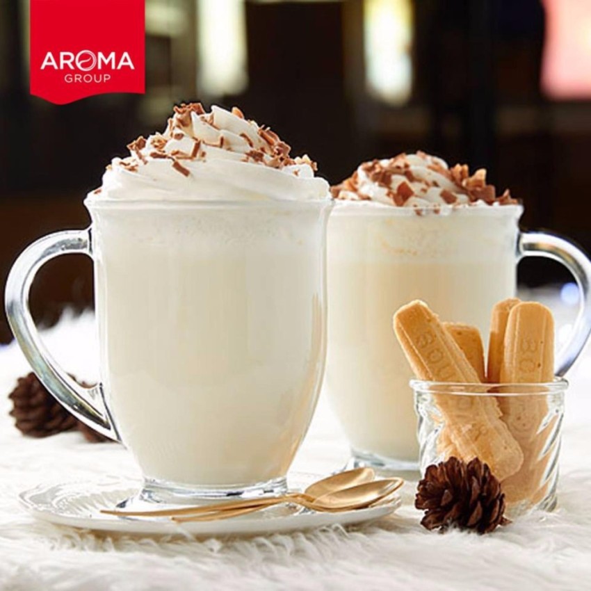 aroma-เครื่องดื่มชนิดผง-ปรุงสำเร็จ-รสไวท์ช็อคโกแลต-white-chocolate-powder-ตรา-อโรม่า-ยกลัง-500-กรัม-10ซอง
