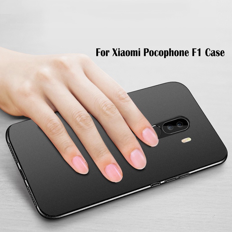 เคสสำหรับ-xiaomi-pocophone-f1-pc-matte-hard-ultra-thin-กันกระแทก