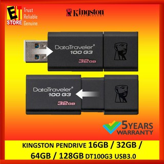 สินค้า Kingston PENDRIVE 16 GB / 32 GB / 64GB / 128 GB ( DT 100g )