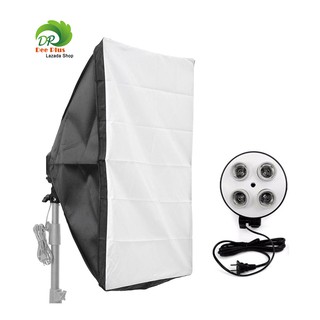 กล่องใส่ Softbox 50 * 70 cm + 4 in 1 E27 ที่วางหัวโคมไฟ Softbox 50*70 cm + 4 in 1 E27 Socket Lamp Head Holder