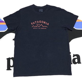 เสื้อยืดผ้าฝ้ายพิมพ์ลายPatagonia Patagonia เสื้อยืดผ้าฝ้ายแขนสั้นพิมพ์ลายตัวอักษร