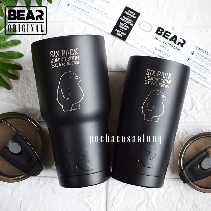 แก้ว-bear-six-pack-ของแท้-มีประกัน-สเเตนเลส-2-ชั้น