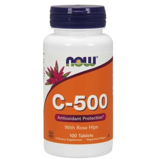 ภาพขนาดย่อของสินค้าExp 04/23 วิตามิน ซี C 500 with Rose hip Now Vitamin สินค้าจากเมกา พร้อมส่ง