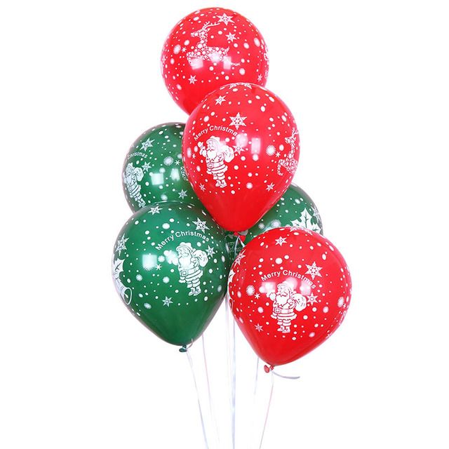 ลูกโป่งคริสต์มาส-ลุกโป่ง-สีเขียว-แดง-ปีใหม่-christmas-balloon