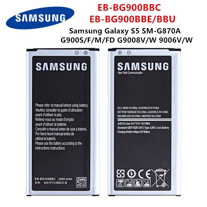 SAMSUNG Original EB-BG900BBE EB-BG900BBU แบตเตอรี่2800MAh สำหรับ ...