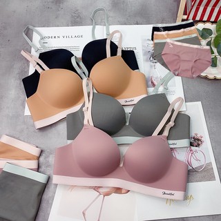 พร้อมส่ง 1-2วัน !! ชุดชั้นใน Soft Bra เวอร์ชั่นเกาหลีใหม่ของชุดชั้นในไร้รอยต่อ NY55-2