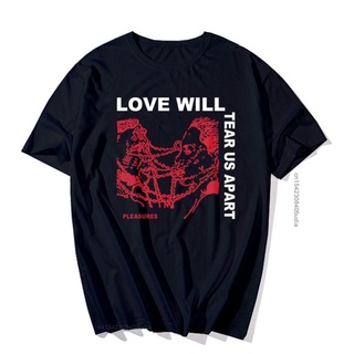 เสื้อยืดผู้ชาย เสื้อยืดผ้าฝ้าย 100% พิมพ์ลายตัวอักษร Lil Peep Love Will Tear Us Apart Unsixe สไตล์ฮิปฮอป โอเวอร์ไซซ์ สํา