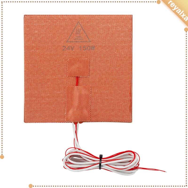Silicone Heater Heating Pad 24V 150W for 3D Printers DIY Heated Bed