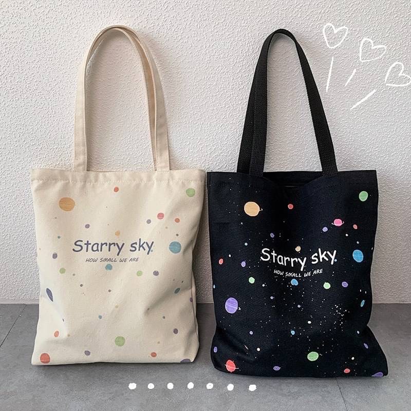 กระเป๋าผ้า-starry-sky