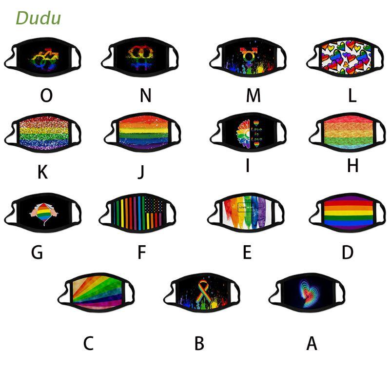 dudu-unisex-lgbt-pride-หน้ากากปิดปากสีรุ้งพิมพ์ลายดิจิตอล