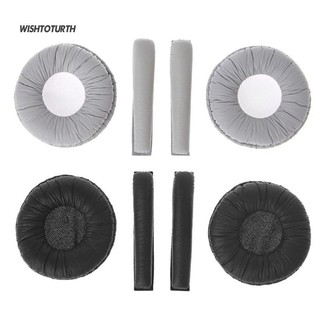 ภาพหน้าปกสินค้า☼Wt 2Pcs Sponge Headset Cushion Pads Replace Sennheiser PX80 PX100 II PX200-II ซึ่งคุณอาจชอบสินค้านี้