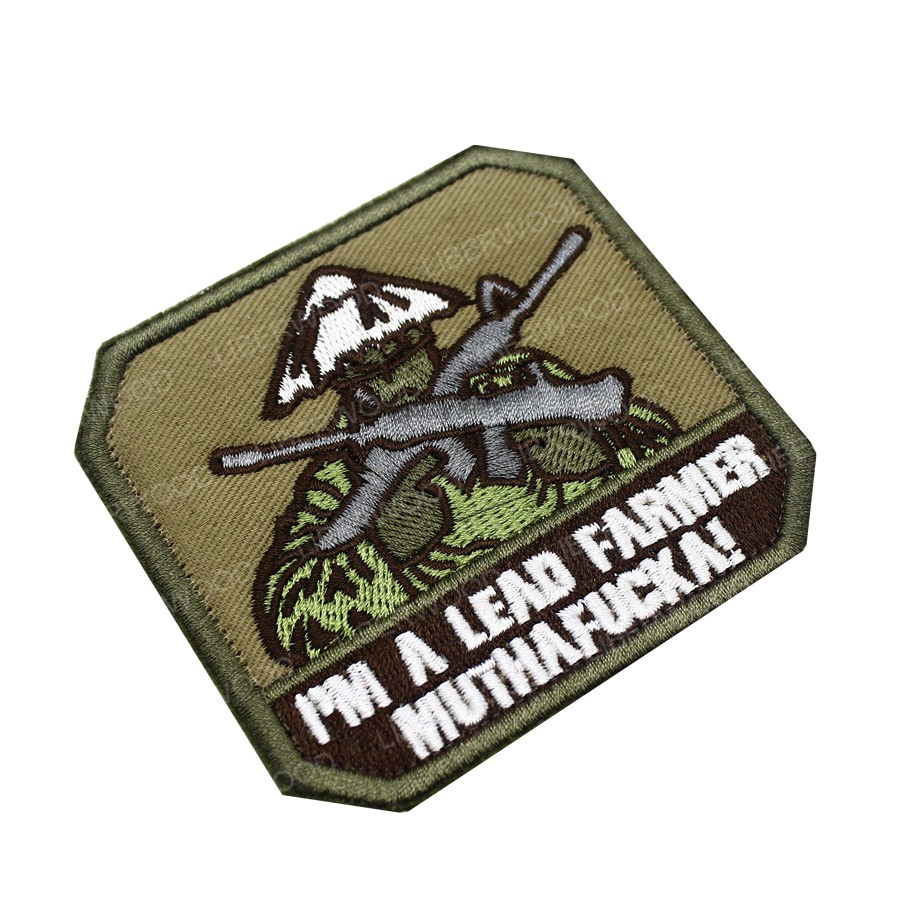 แผ่นป้ายพิมพ์ลาย-i-m-a-lead-farmer-patch-สําหรับติดเสื้อผ้ากระเป๋าเป้สะพายหลัง