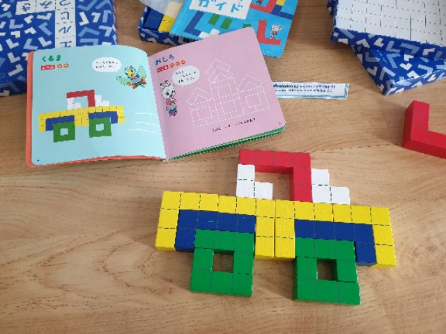 Wooden Block Puzzle บล็อกไม้ พร้อมคู่มือ แบรนด์ Benesse (รุ่น A ...