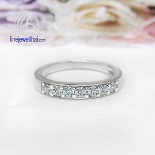 Finejewelthai-แหวนเพชรสังเคราะห์-แหวนเงินแท้ 925 - R1002cz