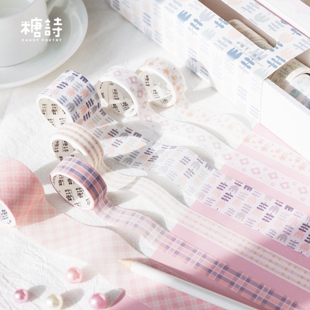 หมดแล้วหมดเลย-masking-tape-พร้อมส่ง-เทปตกแต่ง-10-ม้วน