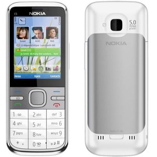 ภาพหน้าปกสินค้าโทรศัพท์มือถือโนเกียปุ่มกด NOKIA C5 (สีขาว) 3G/4G  รุ่นใหม่ 2020 รองรับภาษาไทย ที่เกี่ยวข้อง