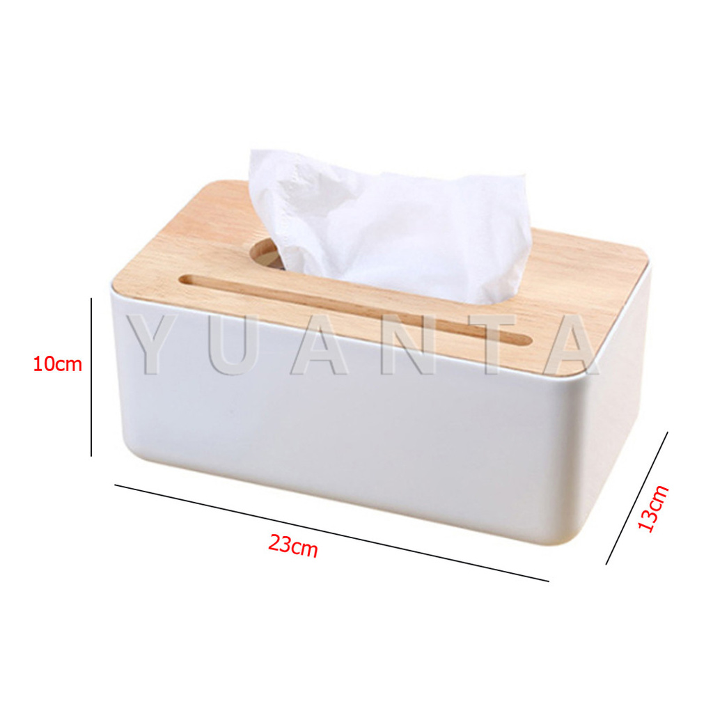 ภาพสินค้าYUANTA กล่องใส่กระดาษทิชชู่มี กล่องใส่ของ กล่องทิชชู่ Wood Tissue Box จากร้าน lytshop บน Shopee ภาพที่ 4