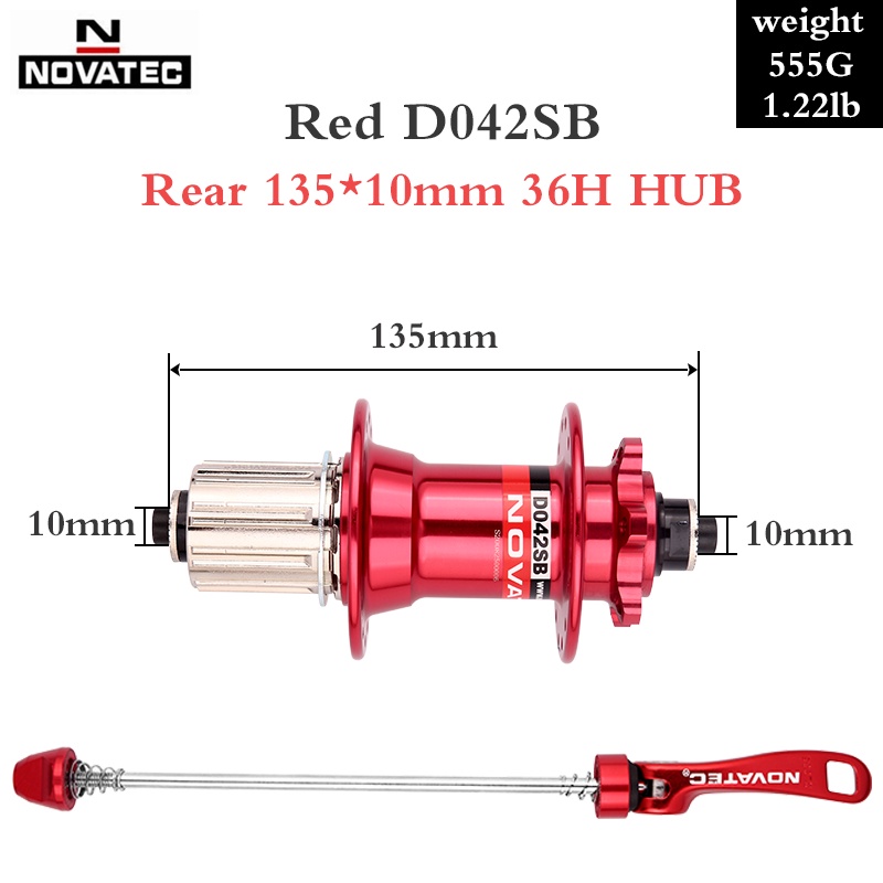 Novatec D041SB D042SB ฮับดิสก์เบรกจักรยานเสือภูเขา 28 32 36 หลุม 8 9 10 ...