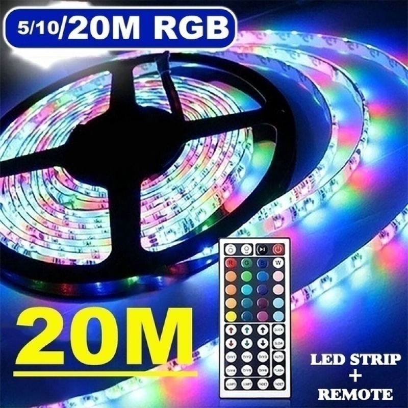 ไป-เส้นled-หลอดไฟเส้น-ยาว-3-5-10-20เมตร-rgb-led-light-strip-3528-smd-flexible-color-changing-light-string