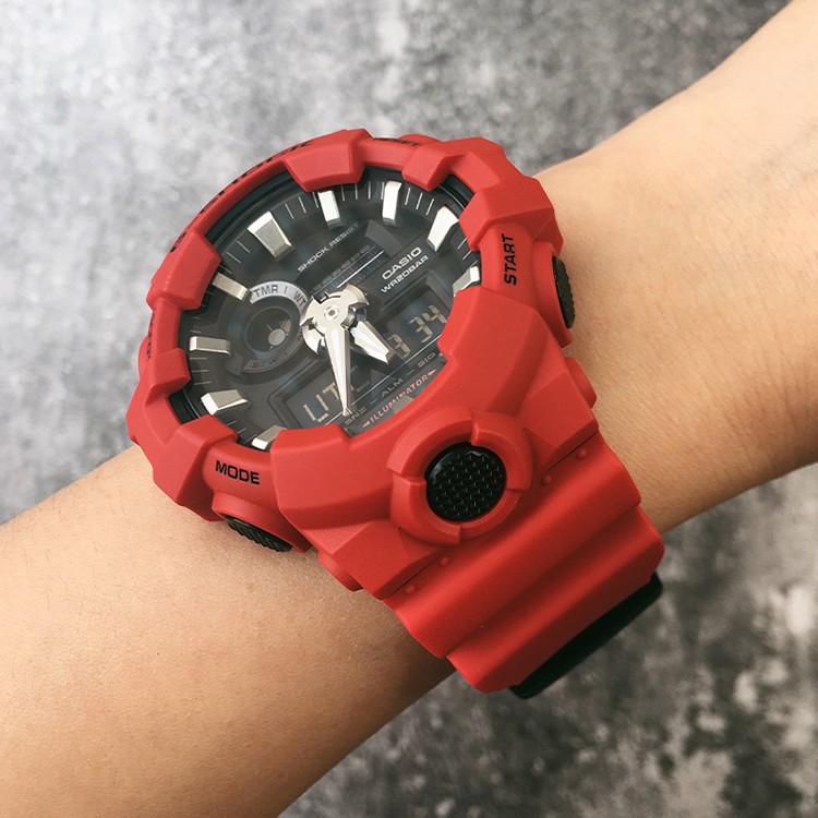 นาฬิกา-g-shock-ของแท้-casio-g-shock-ga-gba-800-100b-700-400-4a-สีแดงแฟชั่นกีฬานาฬิกากันน้ำ