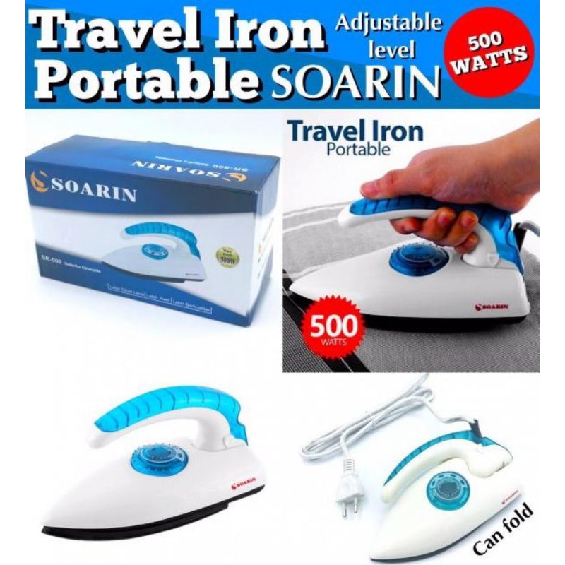 soarin-foldable-iron-เตารีดพกพาพับเก็บได้พร้อมส่งจากไทย