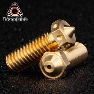 TRIANGLELAB Top quality brass volcano Nozzle for 3D printers hotend for E3D volcano hotend M6 Extruder Nozzle