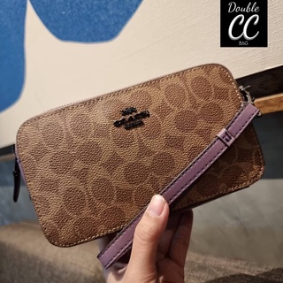 (แท้ 💯%‼ Factory) CO ACH F89399 KIRA CROSSBODY IN SIGNATURE CANVAS