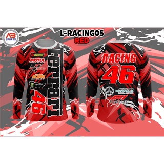 เสื้อแขนยาว พิมพ์ลายรถแข่ง L-RACING05