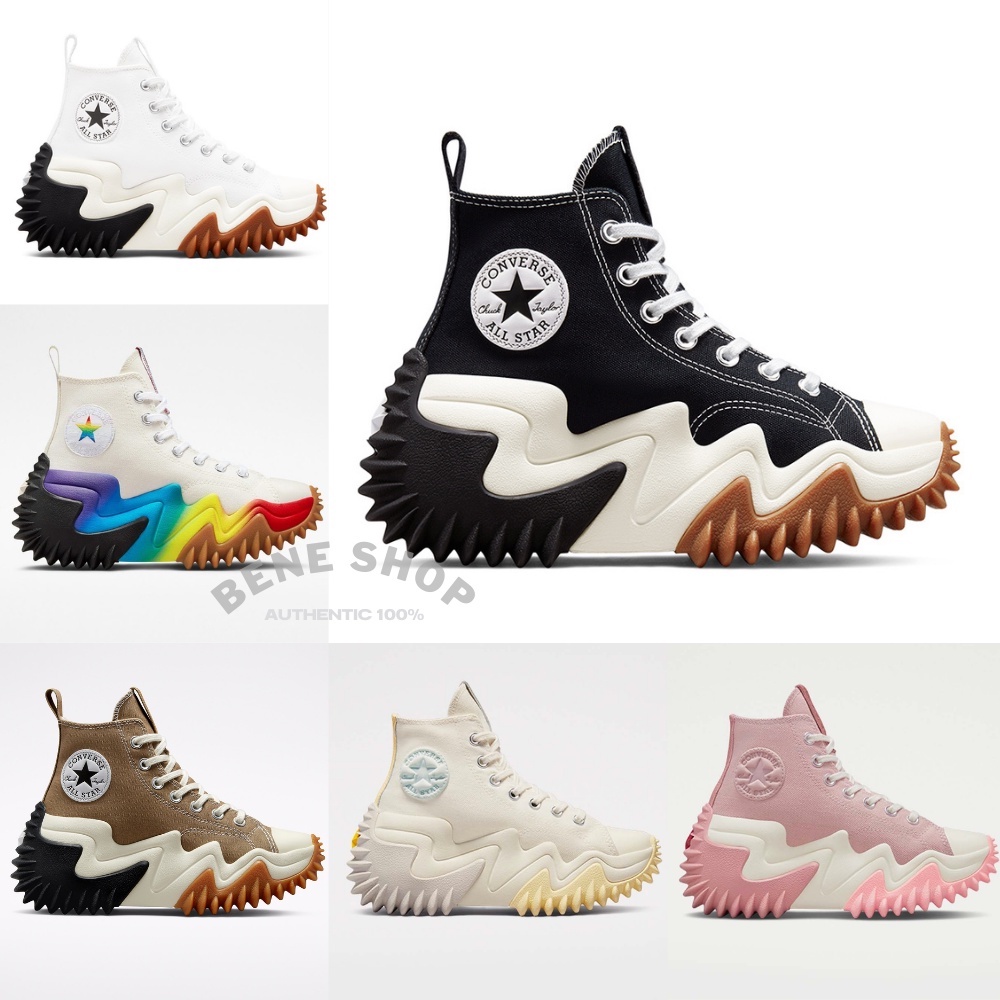 ภาพหน้าปกสินค้าพร้อมส่ง CONVERSE RUN STAR MOTION HI 100%