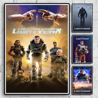 โปสเตอร์กระดาษคราฟท์ ลายภาพยนตร์แอนิเมชั่น Lightyear สไตล์เรโทร สําหรับตกแต่งผนังบ้าน บาร์ คาเฟ่ ห้อง