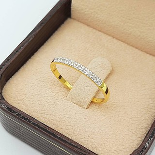ภาพขนาดย่อของภาพหน้าปกสินค้าSK Jewelry แหวนแถว เพชร 10 เม็ดทองแท้ 9K (37.50%) สินค้า   มีสินค้าพร้อมส่ง   SK-R0025 จากร้าน sell.and.made.jewelry บน Shopee