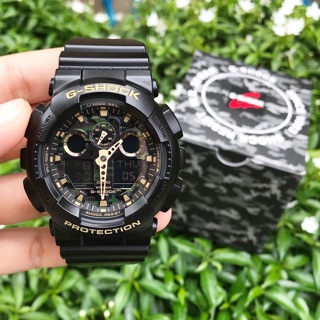 Ga-100cf ขนาดผู้ชาย หน้าปัดลายพลาง ประกันศูนย์เซนทรัล