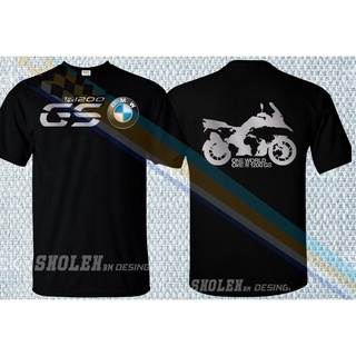 เสื้อยืดผ้าฝ้ายพิมพ์ลายเสื้อยืด พิมพ์ลาย BMW Gs R1200 World Racing Adventure แฟชั่นยอดนิยม สําหรับขี่รถจักรยานยนต์