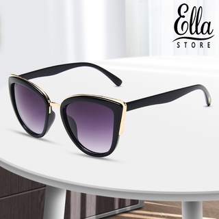 Ellastore123 แว่นตากันแดด เลนส์หนา พิมพ์ลายเสือดาว สไตล์วินเทจ แฟชั่น สําหรับผู้หญิง