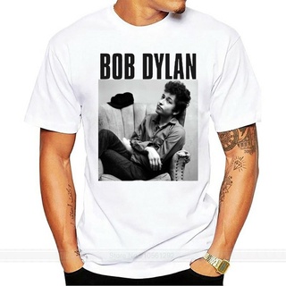 เสื้อยืดวงดนตรีเสื้อยืดผ้าฝ้าย พิมพ์ลาย Bob Dylan Sitting Hi Fidelity Merch แฟชั่นสําหรับผู้ชาย ไซซ์ S-M-L-Xl-2Xlall siz