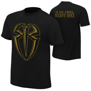 Roman Reigns "I Can I Will" Gold Edition T-Shirtสามารถปรับแต่งได้