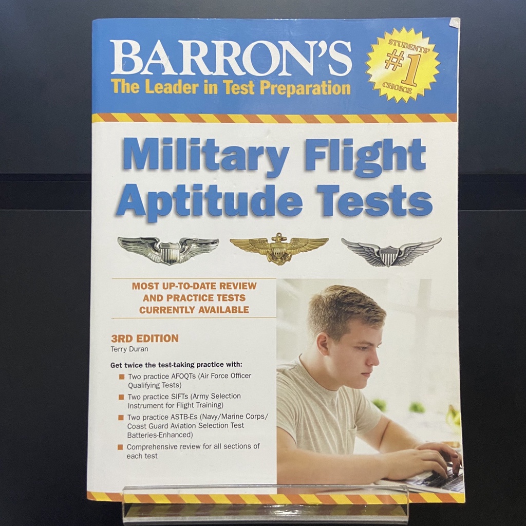Barron's Military Flight Aptitude Tests 3rd Edition Terry Duran (ของใหม่ แต่ไม่ได้อยู่ในซีล