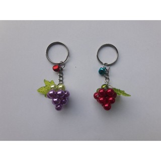 พวงกุญแจลูกปัดองุ่น 🍇💜 Grape Beads