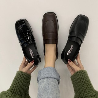 New product! ! ! รองเท้าหนังสไตล์อังกฤษหญิงฤดูใบไม้ผลิและฤดูร้อนปี 2020 ตาข่ายสีแดงใหม่สีดำป่าย้อนยุคเวอร์ชั่นเกาหลีของฤ